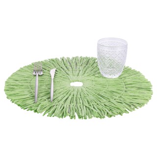 Villa DEste  Σετ 6 τμχ Στρογγυλό πλεκτό σουπλά 38 εκ από χαρτί Filt...