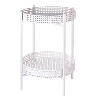 Galileo Πολυλειτουργικό τραπέζι Tavolino, 2 ραφιών, με όψη ψάθας Βι...