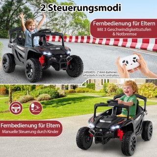 Costway  Παιδικό Ηλεκτρικό Αυτοκίνητο 12V με Τηλεχειριστήριο - Μαύρ...