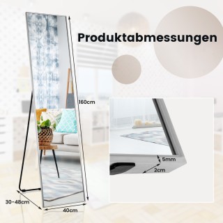 Costway Υψηλής Ανάλυσης Ολόσωμος Καθρέφτης με Ανθεκτικό Πλαίσιο Αλ... Costway Υψηλής Ανάλυσης Ολόσωμος Καθρέφτης με Ανθεκτικό Πλαίσιο Αλ...