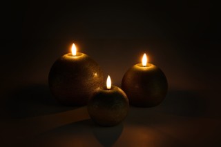 Σετ LED κεριών 3 τεμαχίων Πράσινο 8720604887938 Lifa-Living