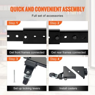 Βάση VEVOR Mobile 500 lbs για Εργαλεία/Μηχανές  JJYDDZ500LBSHIHL0V0