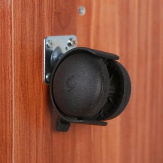 BAKAJI Κινητό έπιπλο τηλεόρασης από ξύλο με 3 ράφια και ρόδες Καρο... BAKAJI Κινητό έπιπλο τηλεόρασης από ξύλο με 3 ράφια και ρόδες Καρο...