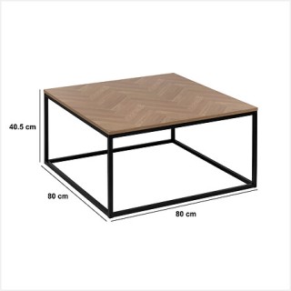 Τραπεζάκι Σαλονιού 80 x 80 x 40,5cm Φυσικό Ξύλο 193631 5Five Simpl... Τραπεζάκι Σαλονιού 80 x 80 x 40,5cm Φυσικό Ξύλο 193631 5Five Simpl...