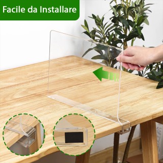 BAKAJI  8 x Διαχωριστικά Ακρυλικά Διάφανα Ράφια Οργανωτής Ντουλάπας...