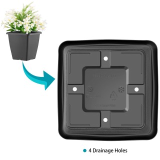 BAKAJI Καφέ Πολυρατάν Πέργκολα με 3 Γλάστρες για Εξωτερικό Χώρο 028...