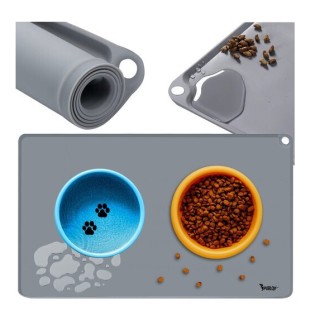 Μπολ Φαγητού για Σκύλο Γκρι από Σιλικόνη 40cm Purlov 24295 PURLOV Μπολ Φαγητού για Σκύλο Γκρι από Σιλικόνη 40cm Purlov 24295 PURLOV