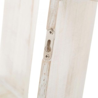 BAKAJI Σετ 3 Μοντέρνα Επιτοίχια Ράφια Σχεδίου Κύβου από Λευκό Ξύλο ...