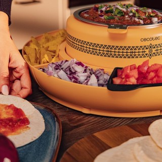 Συσκευή για Ζέσταμα Υλικών & Συναρμολόγηση Tacos με 4 Θήκες και 4 Μ...