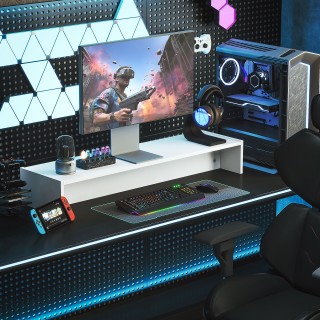 HOMCOM Βάση για Οθόνη με 2 Θήκες Αποθήκευσης από Ξύλο, 100x27x15 ε... HOMCOM Βάση για Οθόνη με 2 Θήκες Αποθήκευσης από Ξύλο, 100x27x15 ε...