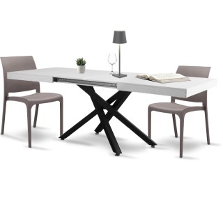 Shally Dogan Επεκτεινόμενο Τραπέζι Κουζίνας 90x140 - 220cm Λευκό Φ... Shally Dogan Επεκτεινόμενο Τραπέζι Κουζίνας 90x140 - 220cm Λευκό Φ...