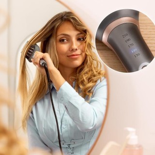 Βούρτσα Ισιώματος με Κεραμική Eπίστρωση και Ρυθμιζόμενη Θερμοκρασία... Βούρτσα Ισιώματος με Κεραμική Eπίστρωση και Ρυθμιζόμενη Θερμοκρασία...