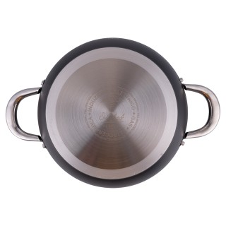 Galileo Κατσαρόλα με καπάκι 28 cm από σφυρήλατο αλουμίνιο με αντικο...