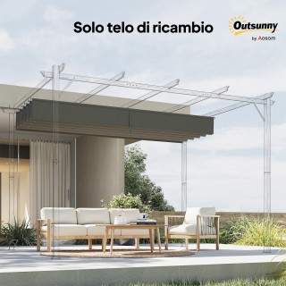 Outsunny Ανταλλακτικό Κάλυμμα για Κιόσκι 4x3 m με 10 Οπές Αποστράγγ... Outsunny Ανταλλακτικό Κάλυμμα για Κιόσκι 4x3 m με 10 Οπές Αποστράγγ...