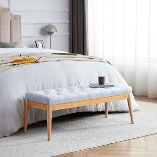 Shally Dogan  Κασετίνα Πουφ Οθωμανική Γκρι Είσοδος Πάγκος Υψηλής Πυ...