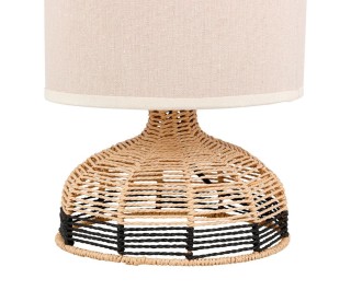 Ostaria Φυσικό φωτιστικό κορδόνι Lio μπεζ μαύρο -37728 Ostaria Φυσικό φωτιστικό κορδόνι Lio μπεζ μαύρο -37728