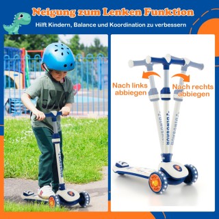 Costway Πτυσσόμενο Πατίνι με Ρυθμιζόμενο Τιμόνι και LED Φωτιζόμενε... Costway Πτυσσόμενο Πατίνι με Ρυθμιζόμενο Τιμόνι και LED Φωτιζόμενε...