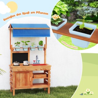 Costway Εξωτερική Κουζίνα Παιχνιδιού από Ξύλο Ελάτης με Ρυθμιζόμενη... Costway Εξωτερική Κουζίνα Παιχνιδιού από Ξύλο Ελάτης με Ρυθμιζόμενη...