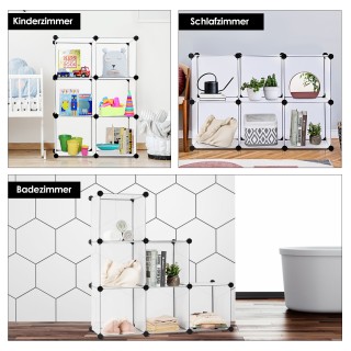 Costway Πολυμορφικός Οργανωτής Αποθήκευσης Κύβων με Μεταλλικό Σκελ... Costway Πολυμορφικός Οργανωτής Αποθήκευσης Κύβων με Μεταλλικό Σκελ...