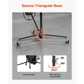 VEVOR Ανυψωτικό Γυψοσανίδας 3353mm 68kg SPSJJHS95FT1CY542001V0