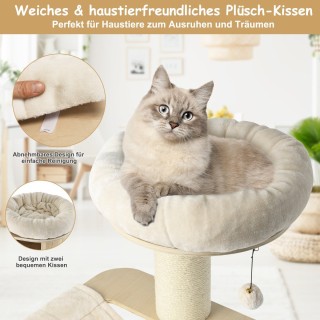 Costway Τετραώροφος Πύργος Γάτας με Δραστηριότητες και Φυσικά Υλικά... Costway Τετραώροφος Πύργος Γάτας με Δραστηριότητες και Φυσικά Υλικά...