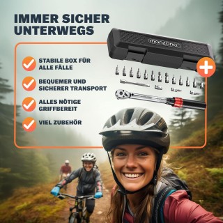 Σετ 18 Εργαλεία Ροπής για Ποδήλατα/Μοτοσικλέτες 1-25 Nm 109715 Monzana Σετ 18 Εργαλεία Ροπής για Ποδήλατα/Μοτοσικλέτες 1-25 Nm 109715 Monzana