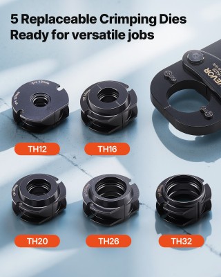 VEVOR Σετ Εργαλείων Πρεσαρίσματος Σωλήνων PEX & Αλουμινοπλαστικού μ... VEVOR Σετ Εργαλείων Πρεσαρίσματος Σωλήνων PEX & Αλουμινοπλαστικού μ...