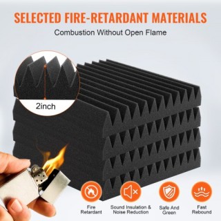 VEVOR 50 Ακουστικά Πάνελ 30x30x5 εκ. για Στούντιο Τοίχο και Οροφή ... VEVOR 50 Ακουστικά Πάνελ 30x30x5 εκ. για Στούντιο Τοίχο και Οροφή ...