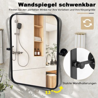 Costway Καθρέφτης τοίχου με μεταλλικό πλαίσιο 76,5 x 56 cm Costway,... Costway Καθρέφτης τοίχου με μεταλλικό πλαίσιο 76,5 x 56 cm Costway,...