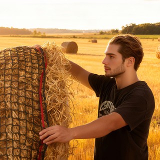 VEVOR Δίχτυ Στρογγυλής Δεμάτισης Σανό για Άλογα, PE Υλικό, Σχέδιο Χ... VEVOR Δίχτυ Στρογγυλής Δεμάτισης Σανό για Άλογα, PE Υλικό, Σχέδιο Χ...