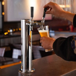 Σετ Πύργου Κεγκερατέρ VEVOR, Διπλές Βρύσες για Μπύρα, Ανοξείδωτος Δ...