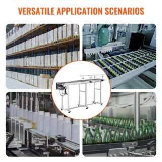 Μεταφορική Ταινία VEVOR 71x7.8, Ανοξείδωτη, Ρυθμιζόμενη Ταχύτητα, Δ...