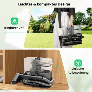 Costway Πολυμηχάνημα Καθαρισμού Ταπήτων 1800W με Ατμό & Αποστείρωση...