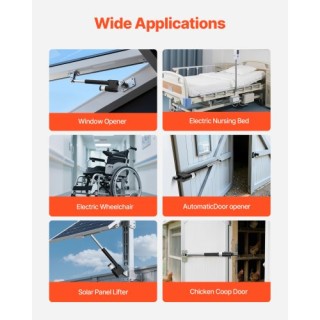 VEVOR 12V Γραμμικός Ενεργοποιητής, 200mm Διαδρομή, Υπερβολικής Αντο... VEVOR 12V Γραμμικός Ενεργοποιητής, 200mm Διαδρομή, Υπερβολικής Αντο...