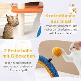 Costway Ουράνιο Γατοδέντρο: Διαστημική Πλατφόρμα και Ρουκέτα με Σκρ... Costway Ουράνιο Γατοδέντρο: Διαστημική Πλατφόρμα και Ρουκέτα με Σκρ...