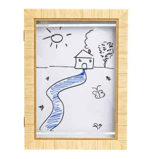 Atmosphera Πολυλειτουργική Διακοσμητική Κορνίζα Ξύλου MDF_E1 σε Μπε...