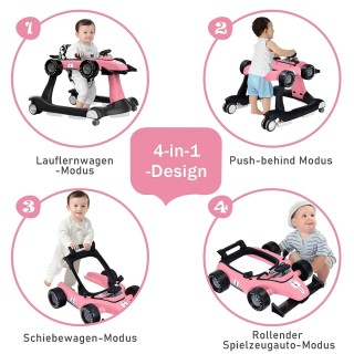 Costway  Πολυλειτουργικό Περπατούρα 4 σε 1 για Μωρά με Ρυθμιζόμενο ...