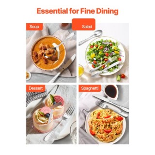 VEVOR Σετ 45 Τεμαχίων Ανοξείδωτα Μαχαιροπίρουνα για 8 Άτομα 304BXGC... VEVOR Σετ 45 Τεμαχίων Ανοξείδωτα Μαχαιροπίρουνα για 8 Άτομα 304BXGC...