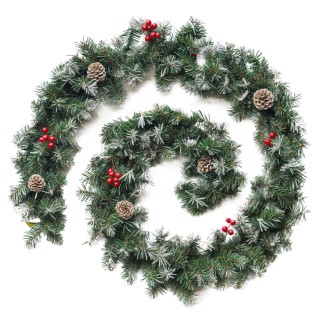 Gregman Μακριά Πράσινη Τεχνητή Χριστουγεννιάτικη Γιρλάντα Δέντρου 2...