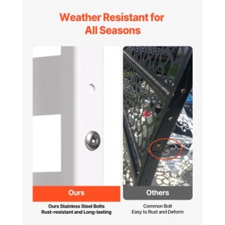 VEVOR Μεταλλικό Πάνελ Ιδιωτικότητας 47 x 76 Λευκό Εξωτερικού Χώρου ... VEVOR Μεταλλικό Πάνελ Ιδιωτικότητας 47 x 76 Λευκό Εξωτερικού Χώρου ...