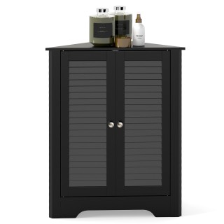 Costway Γωνιακή Ντουλάπα Μπάνιου με Πόρτα Καφασωτού και Ρυθμιζόμενο... Costway Γωνιακή Ντουλάπα Μπάνιου με Πόρτα Καφασωτού και Ρυθμιζόμενο...