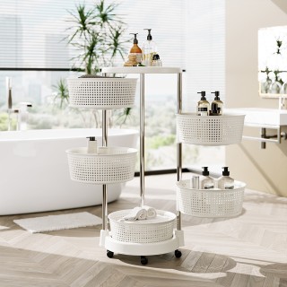 BAKAJI Σετ 5 Ανοιγόμενα Ράφια Κουζινας από Ανοξείδωτο Ατσάλι Κουζί... BAKAJI Σετ 5 Ανοιγόμενα Ράφια Κουζινας από Ανοξείδωτο Ατσάλι Κουζί...