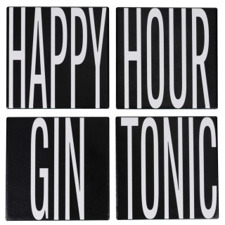 Villa DEste  Σετ 4 τμχ Διακοσμητικό πλακάκι 11x11 cm από κεραμικό μ...