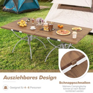 Costway Σετ 2 πτυσσόμενων τραπεζιών κάμπινγκ με επιφάνεια τραπεζιού... Costway Σετ 2 πτυσσόμενων τραπεζιών κάμπινγκ με επιφάνεια τραπεζιού...