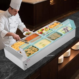 VEVOR Ηλεκτρικός Ζεστοθερμαντήρας Φαγητού από Ανοξείδωτο Ατσάλι 170...