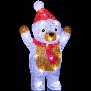 BAKAJI Ορθοστατούσα Ακρυλική Φιγούρα Αρκουδάκι με LED για Χριστούγε... BAKAJI Ορθοστατούσα Ακρυλική Φιγούρα Αρκουδάκι με LED για Χριστούγε...