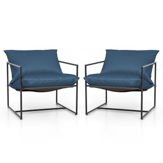 Costway Σετ 2 Εργονομικών Καρεκλών Sling 71 x 71 x 61cm Μπλε NP113... Costway Σετ 2 Εργονομικών Καρεκλών Sling 71 x 71 x 61cm Μπλε NP113...