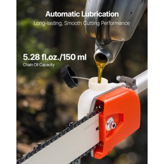 VEVOR Ασύρματο Κονταροπρίονο Βενζίνης 25CC 2-Χρόνου με 12in Λάμα Κο...