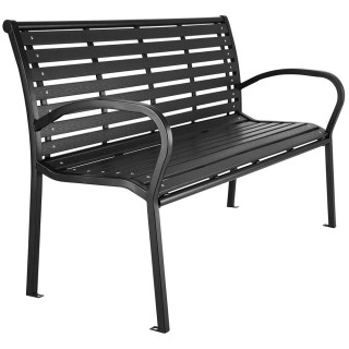 BAKAJI Εξωτερικός Πάγκος Κήπου Polywood με Ατσάλινη Μαύρη Κατασκευή... BAKAJI Εξωτερικός Πάγκος Κήπου Polywood με Ατσάλινη Μαύρη Κατασκευή...