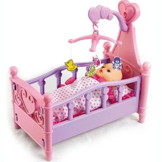 BAKAJI Κούνια για Κούκλες Κρεβατάκι Κούνια Κουκλάκι με Μουσικό Παι... BAKAJI Κούνια για Κούκλες Κρεβατάκι Κούνια Κουκλάκι με Μουσικό Παι...